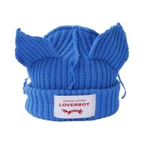Chapéu de Raposa Cinza Crochê - Gorro de Inverno para Mulheres - Estilo Hip-Hop
