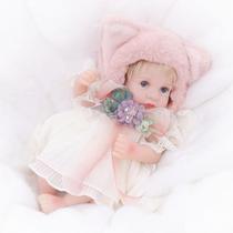 Chapéu de raposa rosa para meninas Reborn Baby Doll Cloveray de 30 cm