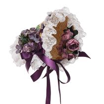 Chapéu de sol COSDREAMER Victorian Tea Party, chapéu de palha para meninas