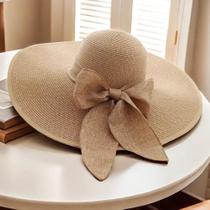 Chapéu de Sol de Palha com Aba Grande - Feminino, para Praia e Férias Chapéu de Sol de Palha com Aba Grande - Feminino, para Praia e Férias