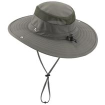 Chapéu de sol de pesca masculino Connectyle Wide Brim UPF 50+ Army Green