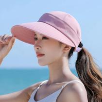 Chapéu de Sol Dobrável com Aba Larga - Proteção UV Ajustável para Verão Chapéu de Sol Dobrável com Aba Larga - Proteção UV Ajustável para Verão