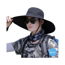 Chapéu de Sol Dobrável com Proteção UV - Aba Grande e Respirável para Homens Chapéu de Sol Dobrável com Proteção UV - Aba Grande e Respirável para Homens