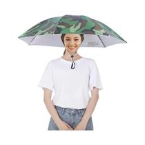 Chapéu De Sol Dobrável Impermeável Com Proteção UV, Guarda-Chuva De Dupla Camada Para Pesca E Praia