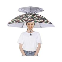 Chapéu De Sol Dobrável Impermeável Com Proteção UV, Guarda-Chuva De Dupla Camada Para Pesca E Praia
