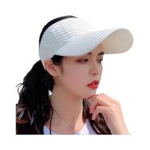Chapéu De Sol Feminino Ajustável Anti-UV Respirável Para Tênis, Golfe, Corrida, Praia E Atividades Chapéu De Sol Feminino Ajustável Anti-UV Respirável Para Tênis, Golfe, Corrida, Praia E Atividades