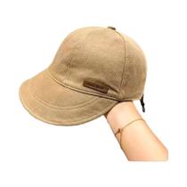 Chapéu De Sol Feminino Ajustável De Algodão Com Aba Larga Dobrável Proteção UV Para Verão Praia