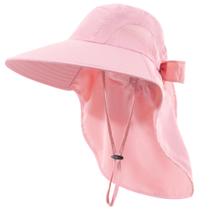 Chapéu de sol feminino DOCVIT com proteção UV impermeável rosa