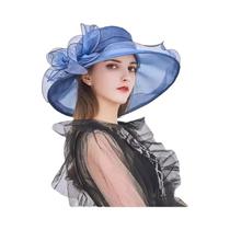 Chapéu De Sol Feminino Vintage Francês Dobrável De Organza Com Aba Larga Para Noivas, Com Babados,