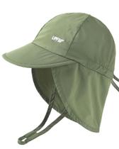 Chapéu de sol FURTALK Baby com aba de pescoço UPF 50+ verde