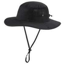 Chapéu de sol Hat Home Prefer UPF50+ Wide Brim Airy Fishing preto