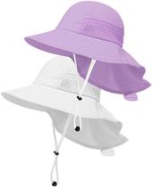 Chapéu de sol HONGTEYA Toddler Baby UPF 50+ para meninos e meninas de 1 a 7 anos Chapéu de sol HONGTEYA Toddler Baby UPF 50+ para meninos e meninas de 1 a 7 anos