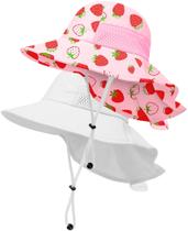 Chapéu de sol HONGTEYA Toddler Baby UPF 50+ poliéster de 1 a 7 anos