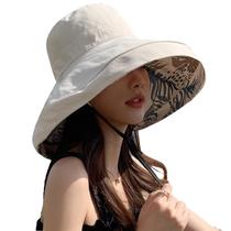 Chapéu de sol HUAMULAN feminino com aba larga e proteção UV reversível Chapéu de sol HUAMULAN feminino com aba larga e proteção UV reversível