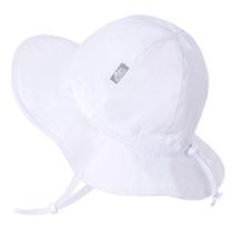 Chapéu de sol JAN & JUL para criança ajustável com UV de 2 a 5 anos, branco Chapéu de sol JAN & JUL para criança ajustável com UV de 2 a 5 anos, branco
