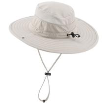 Chapéu de sol masculino Hat Connectyle UPF 50+, embalável com aba larga