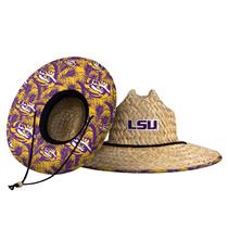 Chapéu de sol masculino LSU Straw Lifeguard Beach da FOCO NCAA