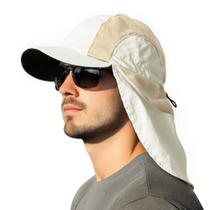 Chapéu de sol masculino OLIKER com malha respirável UPF 50+ bege Chapéu de sol masculino OLIKER com malha respirável UPF 50+ bege