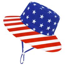 Chapéu de sol Olreco Patriotic para bebês de 0 a 6 meses com UPF50+