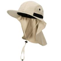 Chapéu de sol Tirrinia Neck Fap Wide Brim UPF 50+ para homens e mulheres