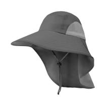 Chapéu de Sol Unissex com Aba Larga e Proteção UPF 50+ - Ajustável com Aba no Pescoço
