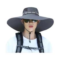 Chapéu De Sol Unissex Com Aba Larga Em Malha, Proteção UV, Respirável, Ideal Para Pesca, Praia E