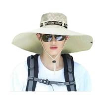 Chapéu De Sol Unissex Respirável De Malha Para Verão Com Proteção UV Grande Para Pesca, Caminhada E