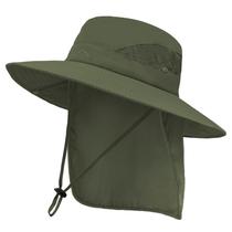 Chapéu de sol ZOORON com aba larga e proteção UV