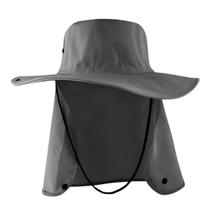 Chapéu de Tecido Estilo Pescador Cinza