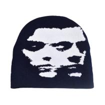 Chapéu de tricô para homens e mulheres moda pulôver boné Y2k Goth gorro quente Chapéu de tricô para homens e mulheres moda pulôver boné Y2k Goth gorro quente
