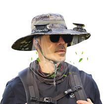 Chapéu de ventilador solar PRYZALO de aba larga para homens e mulheres pescando Chapéu de ventilador solar PRYZALO de aba larga para homens e mulheres pescando