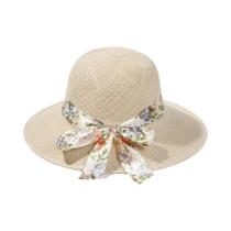 Chapéu de verão feminino, chapéu de palha com fita, estilo casual, para praia Chapéu de verão feminino, chapéu de palha com fita, estilo casual, para praia