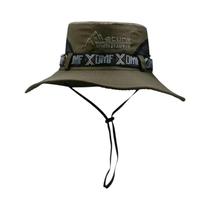 Chapéu De Verão Masculino Com Aba Larga, Proteção UV, Malha, Estilo Safari, Para Pesca E Praia
