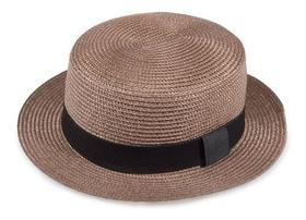 Chapéu De Verão Palha Boater Palheta Paris Praia Unissex Chapéu De Verão Palha Boater Palheta Paris Praia Unissex