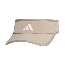 Chapéu de viseira solar adidas Superlite para mulheres castanho-calcário e branco