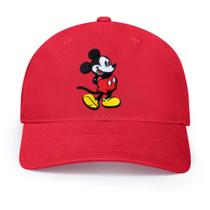 Chapéu Disney Mickey Mouse vermelho ajustável para pai, tamanho único