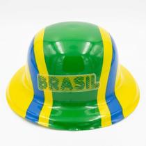 Chapéu do Brasil Plástico Festa Copa Torcida Verde Amarelo Chapéu do Brasil Plástico Festa Copa Torcida Verde Amarelo