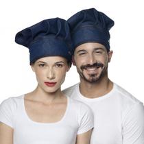 Chapeu do Chef - Touca Mestre Cuca JEANS Unisex Regulavel Chapeu do Chef - Touca Mestre Cuca JEANS Unisex Regulavel