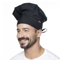 Chapeu do Chef - Touca Mestre Cuca PRETA Unisex Regulavel Chapeu do Chef - Touca Mestre Cuca PRETA Unisex Regulavel