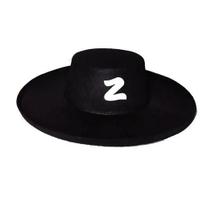 Chapéu Do Zorro Preto Cosplay Fantasia Festa