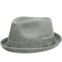 Chapéu EPOCH Fedora Washed Cotton Olive Small-Medium
