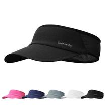 Chapéu esportivo com viseira solar OnWander para mulheres e homens, preto
