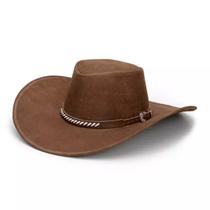 Chapéu Estilo Cowboy de couro Nobuck Chapéu Estilo Cowboy de couro Nobuck