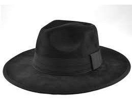 Chapéu Estilo Fedora Aba Grande Feltro Unissex Moda Inverno