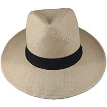 Chapéu Estilo Panamá Casual Praia Unissex - Aba Longa Chapelaria Vintage Chapéu Estilo Panamá Casual Praia Unissex - Aba Longa Chapelaria Vintage