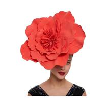 Chapéu Fascinator com Laço de Flor Grande para Mulheres - Ideal para Casamentos, Formaturas e Sessões de Fotos