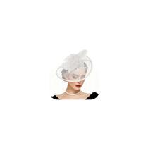 Chapéu Fascinators LOAYHOAY Vintage Feather Feminino branco Chapéu Fascinators LOAYHOAY Vintage Feather Feminino branco