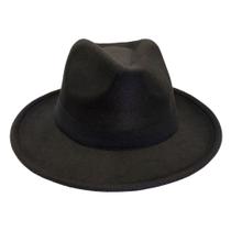 Chapéu Fedora Aba Grande Unissex com Ajustável Feltro Floppy
