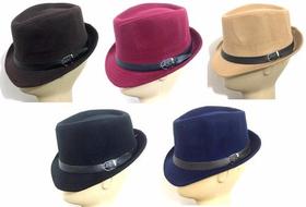 Chapéu Fedora Clássico De Feltro Aba Curta Chapéu Fedora Clássico De Feltro Aba Curta