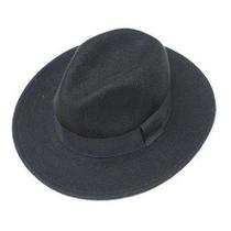 Chapéu Fedora De La Feltro Celeblidade Unisex ABA RETA Chapéu Fedora De La Feltro Celeblidade Unisex ABA RETA